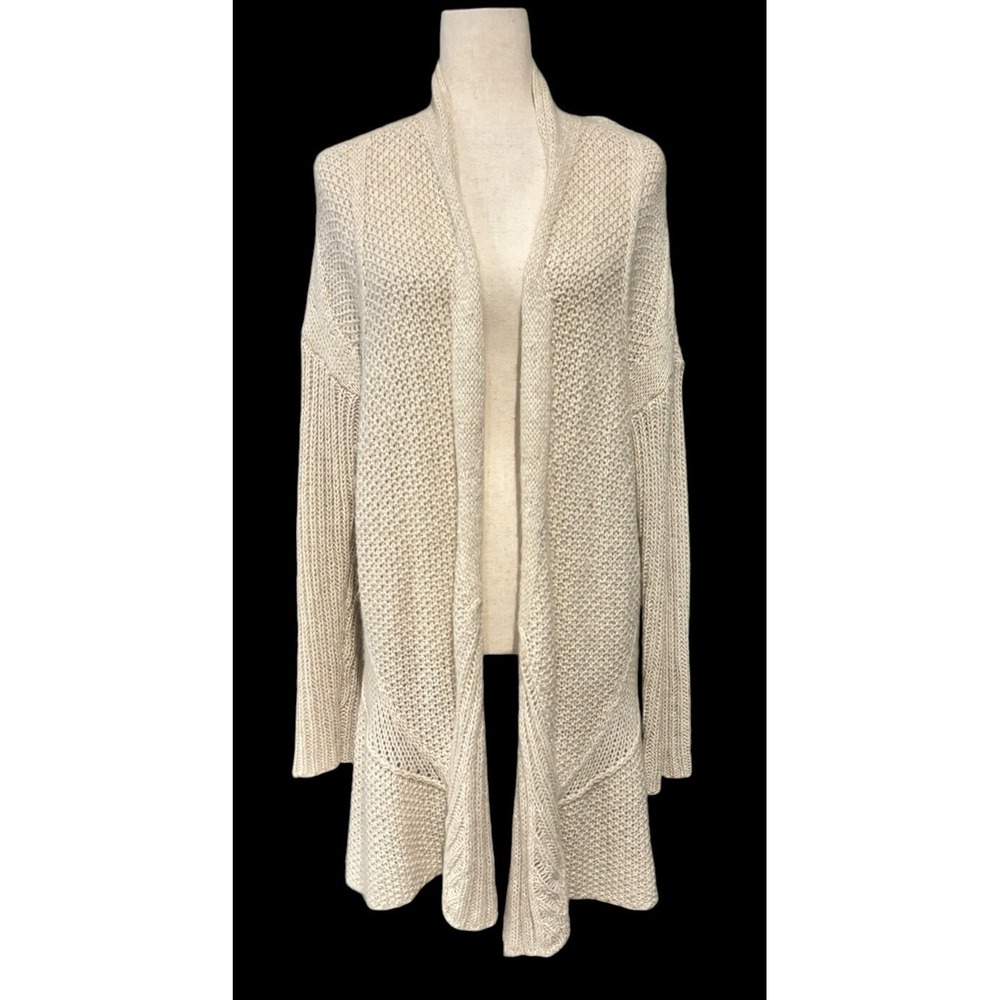 The Fisher Project Eileen fisher mohair Linen Long cardigan Duster Splits M